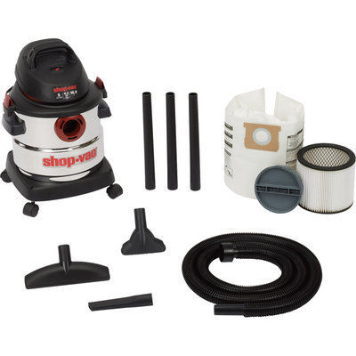 Shop Vac 5 Gallon 4.5 peak HP Stainless Steel Wet/Dry Vac - 5986000