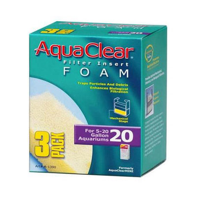 Imagine Gold Foam Insert Aqua Clear 20 3pk