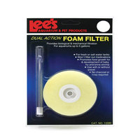 Lee S Aquarium & Pet Lee Filter Foam Round Dual Action Up to 5 gal.
