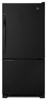 Kenmore 19 cu. ft. Single Door Bottom Freezer Refrigerator Black - Kenmore