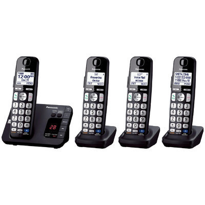 Panasonic Expandable Digital Answering System with Four Phones