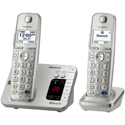 Panasonic KX-TGE262S Link2Cell Bluetooth Enabled Phone with Answering Machine
