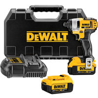 DEWALT DCF885M2 Cordless Impact Driver Kit,20V,1/4 In.