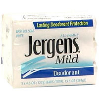JERGENS® Mild Deodorant Bath Size Soap White