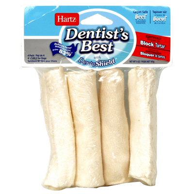 Hartz Dentist's Best Curls - 4 inch - 4 pack