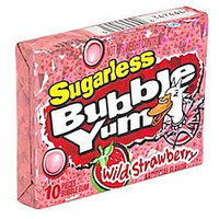 Bubble Yum Gum Sugarless Wild Strawberry