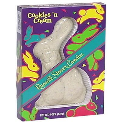 Russell Stover Cookies N Cream Rabbit, 7 oz