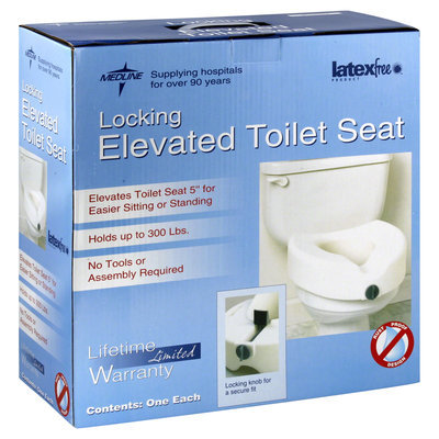Medline Raised Toilet Seats Locking - Seat, Toilet, Locking, Elevated
