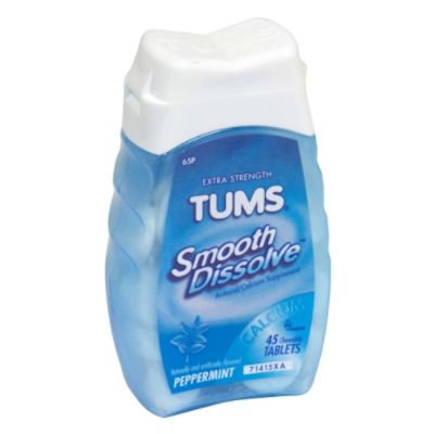 Tums Smooth Dissolve Tablets Peppermint 45 Count - GLAXOSMITHKLINE CONSUMER HEALTHCARE, LP.