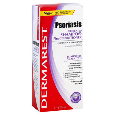 Dermarest Shampoo Plus Conditioner, Medicated, Psoriasis, 8 fl oz (236 ml)