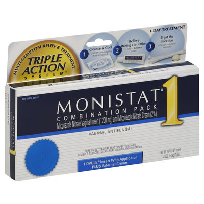 Monistat 1 Triple Action System Combination pk-Day Treatment