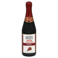 Meiers Grape Sparkling Red Cabaret 100% Juice, 25. 4 oz, Pack of 12