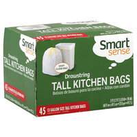 Kmart Corporation Tall Kitchen Bags, Drawstring, 13 Gallon Size, 45 bags