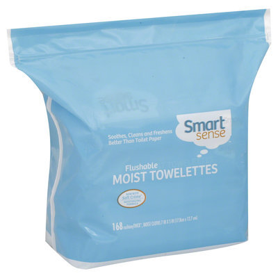 Smart Sense Moist Towelettes, Flushable - KMART CORPORATION