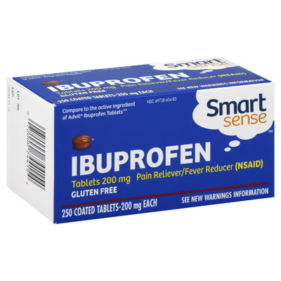 Smart Sense Ibuprofen, 200 mg, Tablets, 250 tablets - KMART CORPORATION