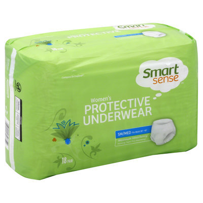 Kmart Corporation Underwear, Protective, Women's, Maximum Absorbency, Sm/Med, 18 pair