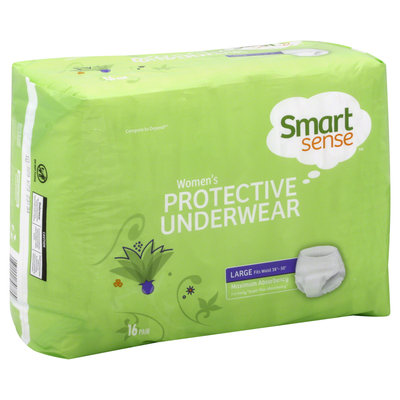 Kmart Corporation Underwear, Protective, Women's, Maximum Absorbency, Large, 16 pair