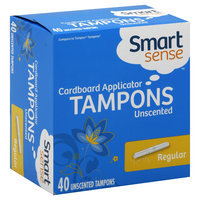 Kmart Corporation Tampons, Cardboard Applicator, Regular, Unscented, 40 tampons