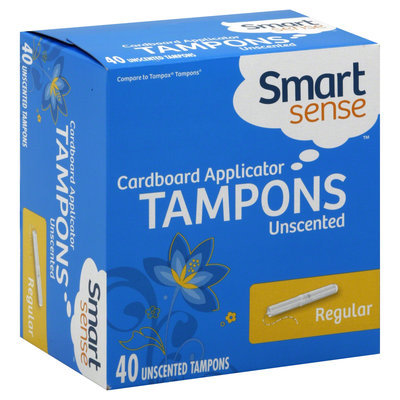 Kmart Corporation Tampons, Cardboard Applicator, Regular, Unscented, 40 tampons