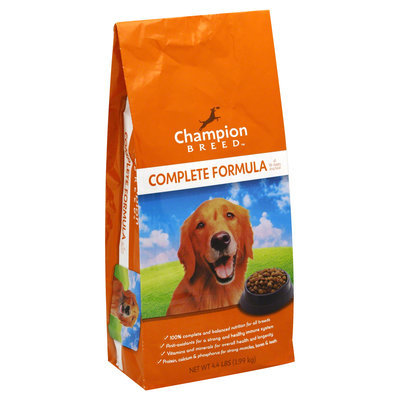 Champion Breed Dog Food, All Life Stages, Complete Formula, 4.4 lb (1.99 kg) - KMART CORPORATION