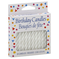 American Greetings Guild House Spiral Birthday Candles White Small (24 Candles)