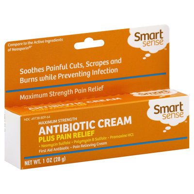 Kmart Corporation Antibiotic Cream, Plus Pain Relief, Maximum Strength, 1 oz (28 g)