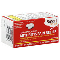 Smart Sense Arthritis Pain Relief, Temporary, Minor, 650 mg, Caplets, 50 caplets - KMART CORPORATION