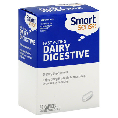 Kmart Corporation Dairy Digestive, Fast Acting, Caplets, 60 caplets