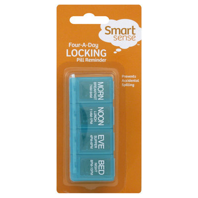 Kmart Corporation Pill Reminder, Four-A-Day, Locking, 1 pill reminder