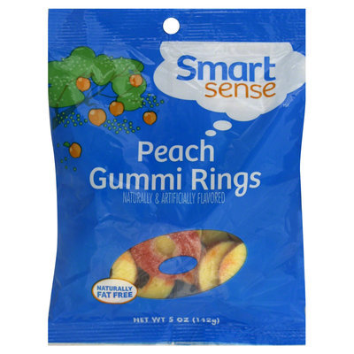 Kmart Corporation Gummi Rings, Peach, 5 oz (112 g)