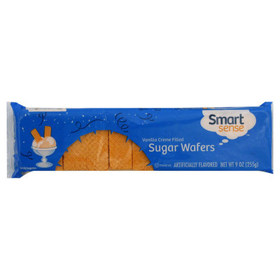 Smart Sense Sugar Wafers, Creme Filled, Vanilla, 9 oz (255 g)