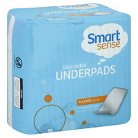 Smart Sense Underpads, Disposable, Overnight Strength, X Large, 18 count - KMART CORPORATION
