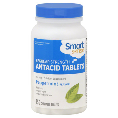 Mygofer Smart Sense Antacid Tablets, Regular Strength, Peppermint Flavor1, 50 tablets