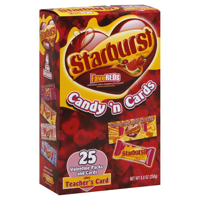 Starburst Valentine's Day Packs and Assorted Stickers