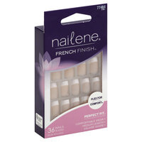 Pacific World Corporation Nailene Flex For Comfort French Finish Nails, Medium, Pack Of 2