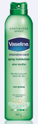 Vaseline® Intensive Care™ Aloe Soothe Spray Moisturizer