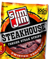 Slim Jim Steakhouse Tender Twisted Teriyaki Steak Strips