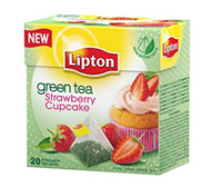 Lipton® Green Tea - Strawberry Cupcake - Pyramid tea bags