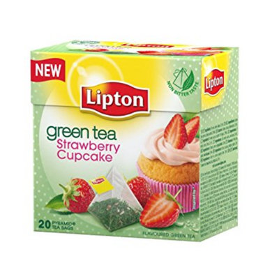 Lipton® Green Tea - Strawberry Cupcake - Pyramid tea bags