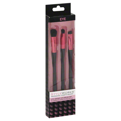 StyleWurks 3 piece Smokey Eye Brush Set