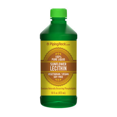 Piping Rock Sunflower Liquid Lecithin 16 fl oz