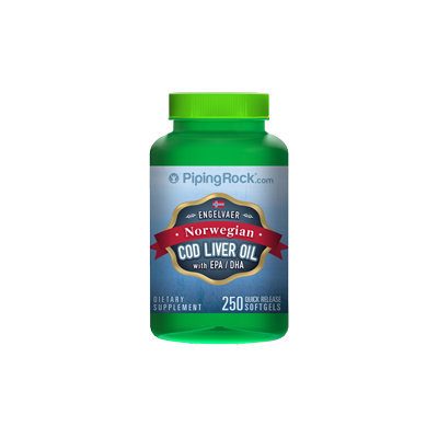 Piping Rock Cod Liver Oil Norwegian 250 Softgels