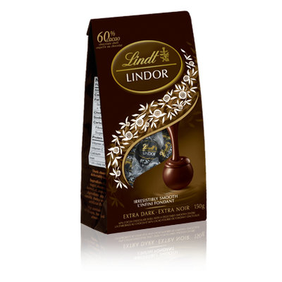 Lindt Lindor 60% Cocoa Extra Dark Chocolate Truffles