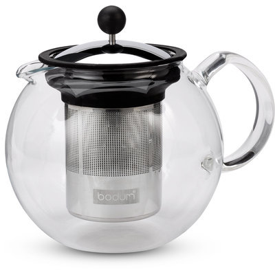Bodum Assam Glass Tea Press Stainless Steel Filter 1lt