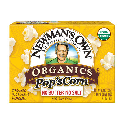 Newman's Own Unsalted Microwave Popcorn
