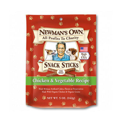 Newman's Own Organics Treats For Dogs Chicken & Vegetable
