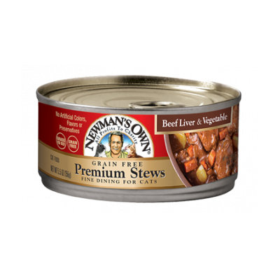 Newman's Own Grain Free Beef Liver & Vegetable Stew For Cats