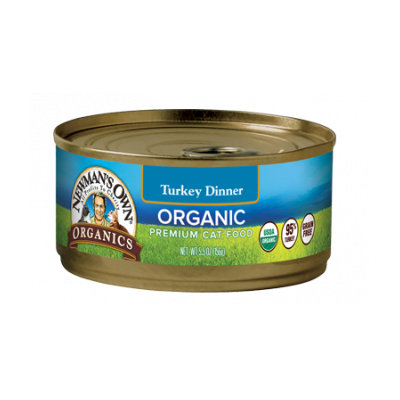 Newman's Own Organics Grain Free Food For Cats Turkey Dinner