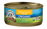 Newman's Own Organics Grain Free Food For Cats Turkey & Liver Dinner