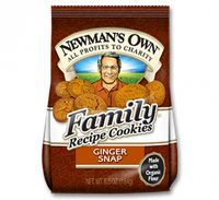 Newman's Own Organic Family Recipe Cookies Ginger Snap